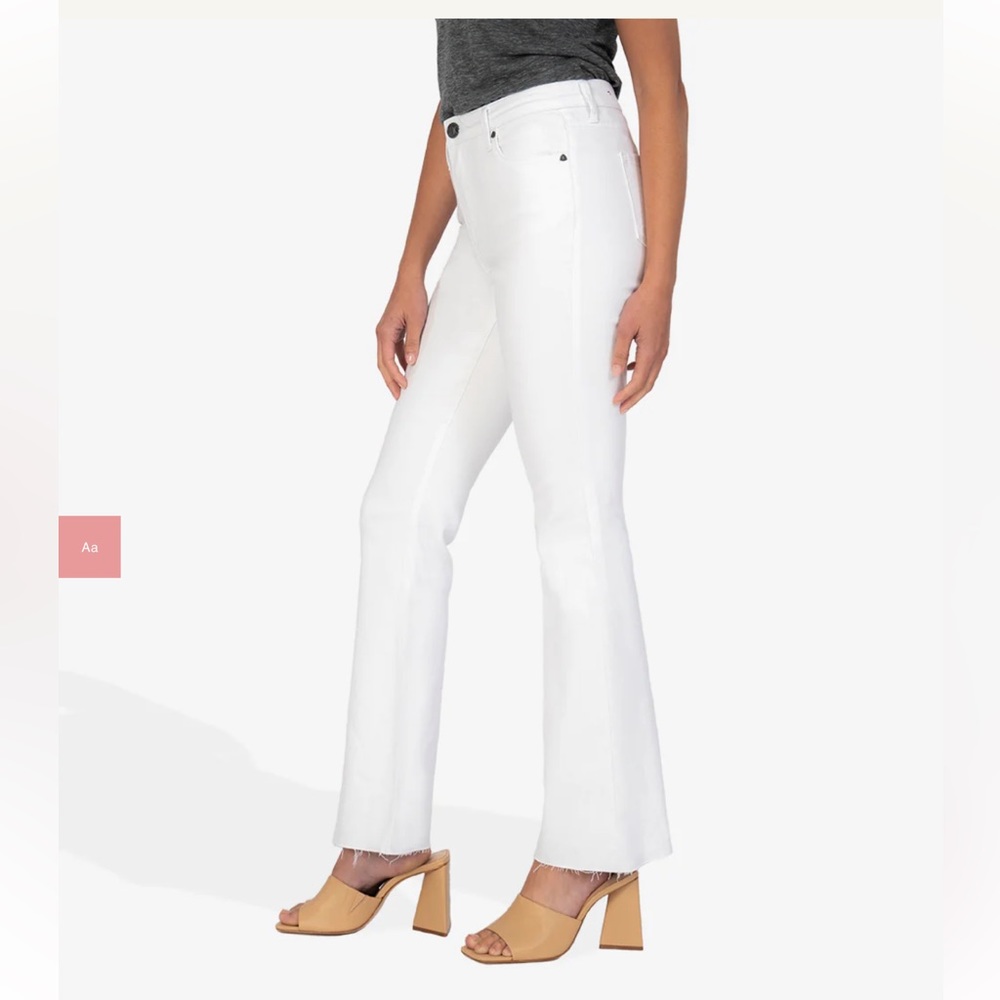 Kut from the Cloth Stella Optic White High Rise Flare Jean - Picture 3 of 15